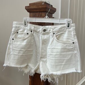 Agolde white shorts